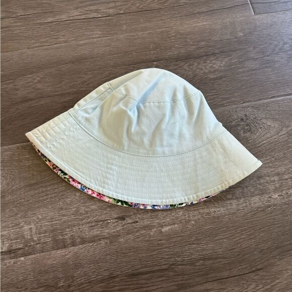 Reversible Blue & Floral Bucket Hat - Picture 1 of 4